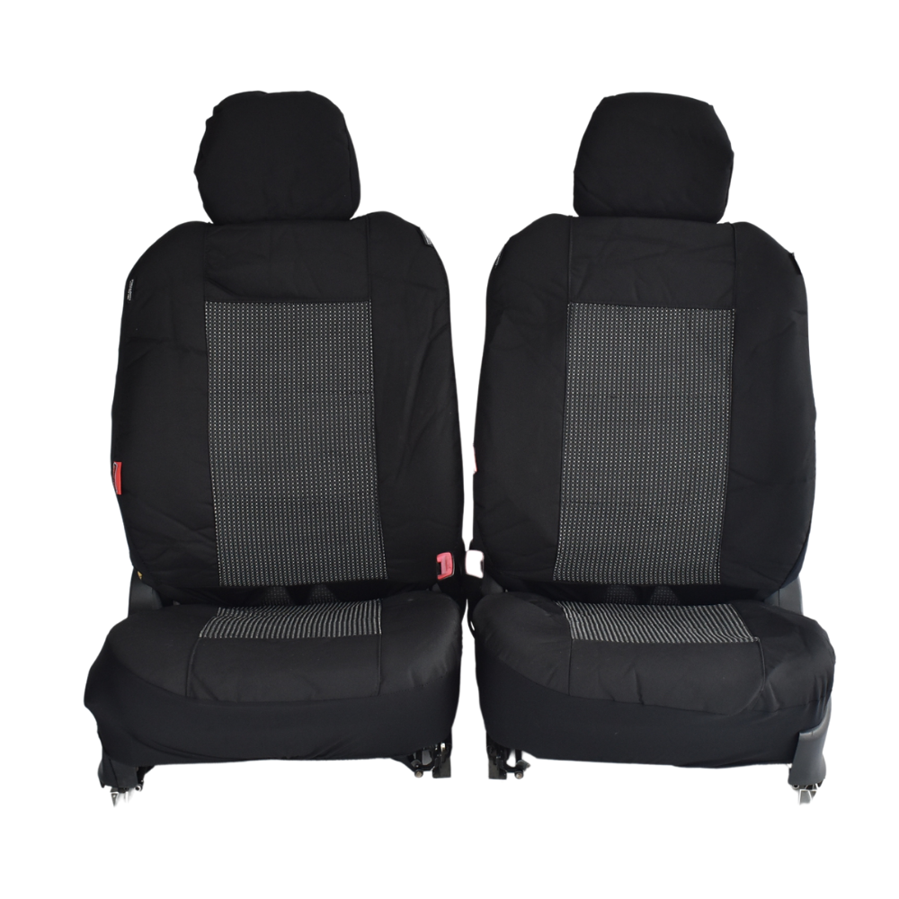 V121-TMDNAVA97PRESPBLK_1_9e5fd846-885f-4950-9ae6-bb0a1fbc43a7 Prestige Jacquard Seat Covers - For Nissan Frontier Dual Cab (1997-2020) - Image 1