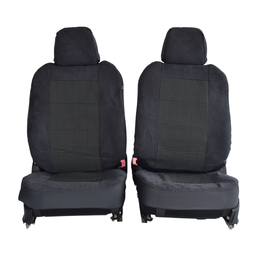 V121-TMDXTRA07PRESGRY_4_fe228985-eac2-45fc-bb48-d9cc651fc029 Prestige Jacquard Seat Covers - For Nissan Rogue (2007-2014) - Image 1