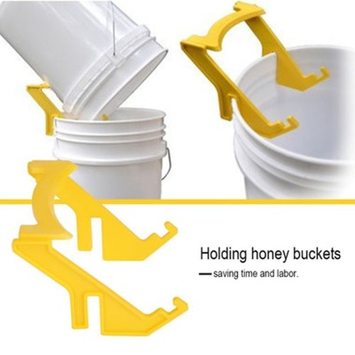 V122-BK-411-product-image-1593574774_500x-00 Beekeeping Honey Gallon Plastic Bucket Holder Brackets 2PC - Image 1