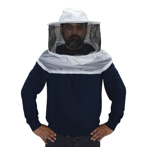 V122-MHB-01_DSC_0291-final_500x_1 Beekeeping Bee Half Body Round Head Veil Protective Gear - Image 1
