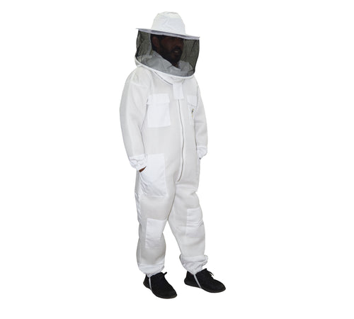 V122-OZ-12512-DSC_1021-resize_500x-00 Beekeeping Bee Suit 2 Layer Mesh Round Head Style Ultra Cool & Light Weight - L - Image 1