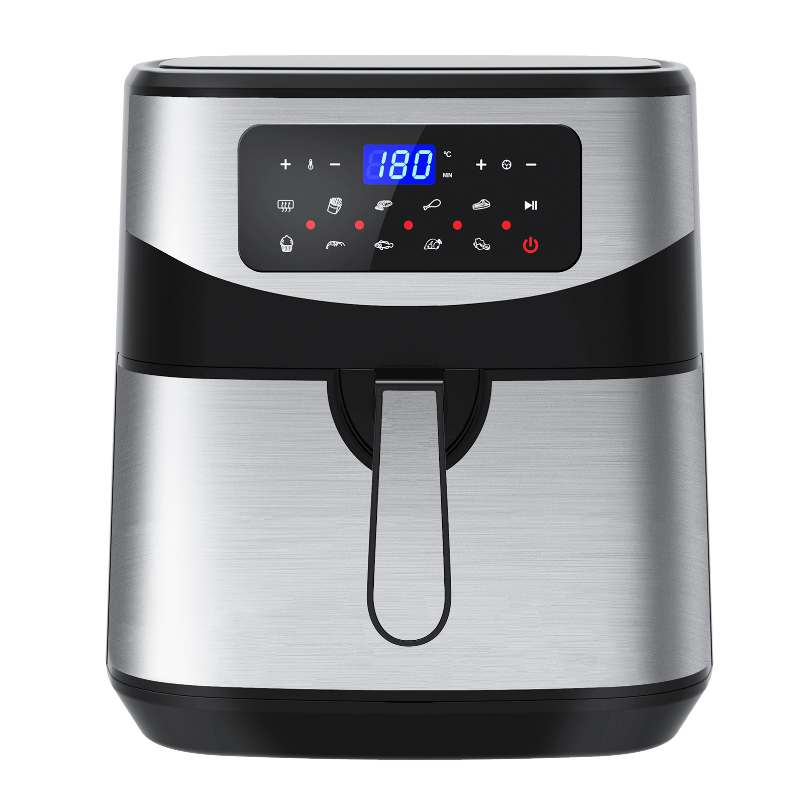 V160-10001717_V160-10001717-06_3_1 Kitchen Couture 12 Litre Air Fryer Multifunctional LCD One Touch Display Silver - Image 1