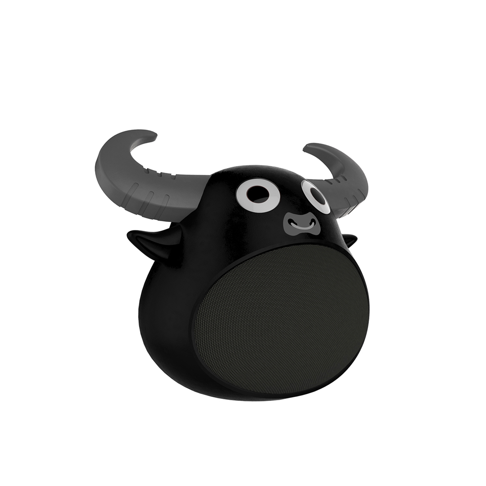 V160-10003446_10003446_7_1 Fitsmart Bluetooth Animal Face Speaker Portable Wireless Stereo Sound - Black - Image 1