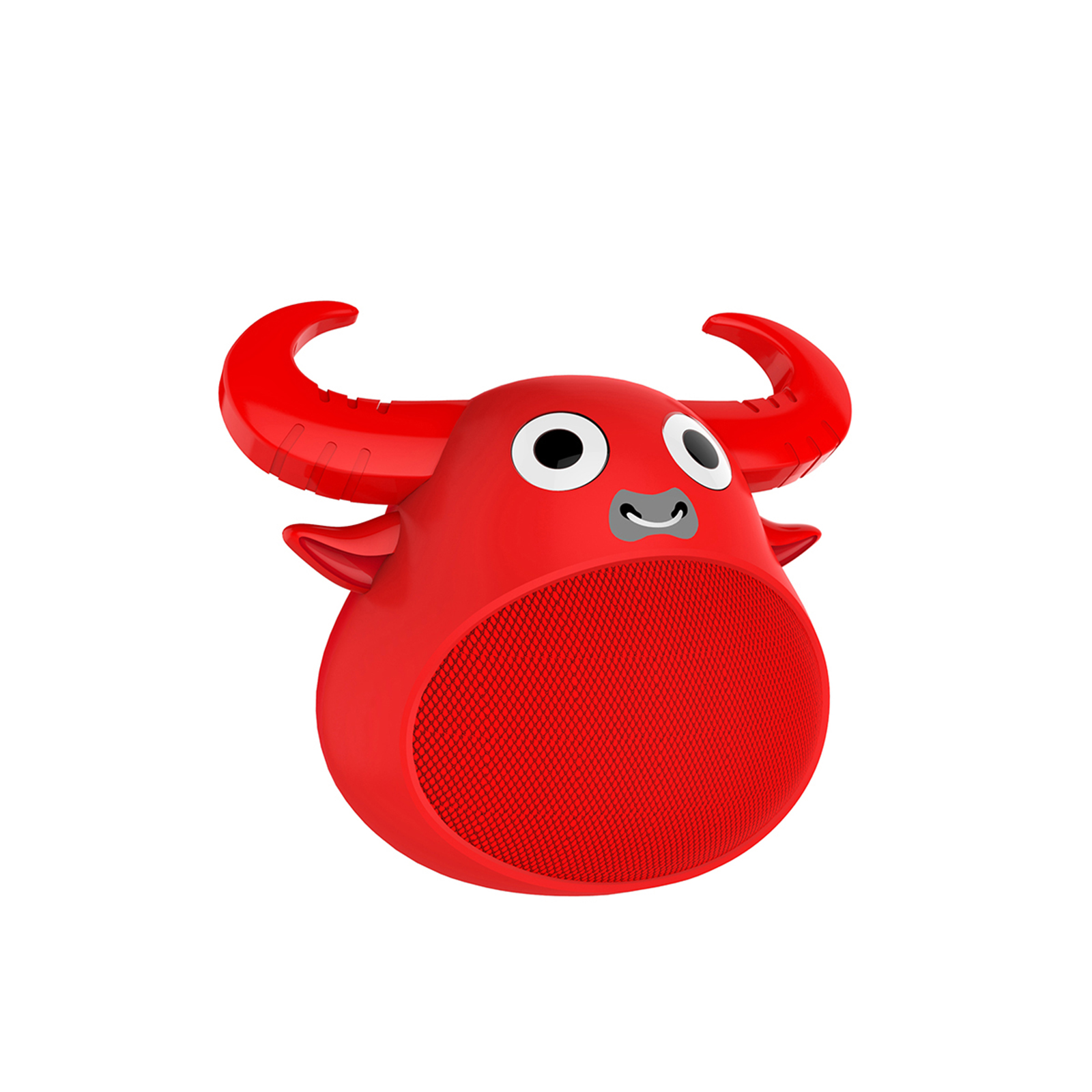 V160-10003448_10003448_8_1 Fitsmart Bluetooth Animal Face Speaker Portable Wireless Stereo Sound - Red - Image 1