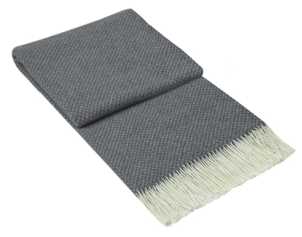V164-CH12-ChiswickGrey_1024x1024_2x-00 Chiswick Throw - Merino Wool/Cashmere - Grey - Image 1