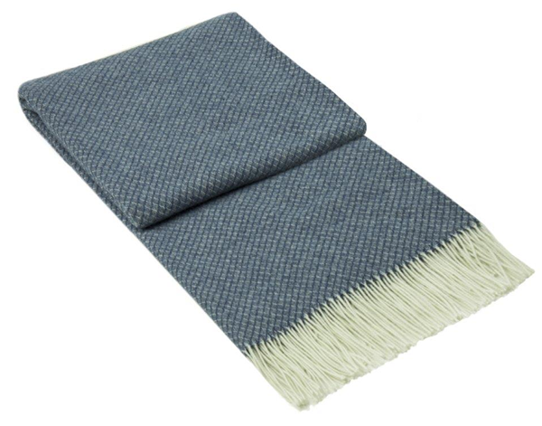 V164-CH14-ChiswickNavy_bd0eea88-3af0-431a-b935-963c7ac1d284_1024x1024_2x-00 Chiswick Throw - Merino Wool/Cashmere - Navy - Image 1
