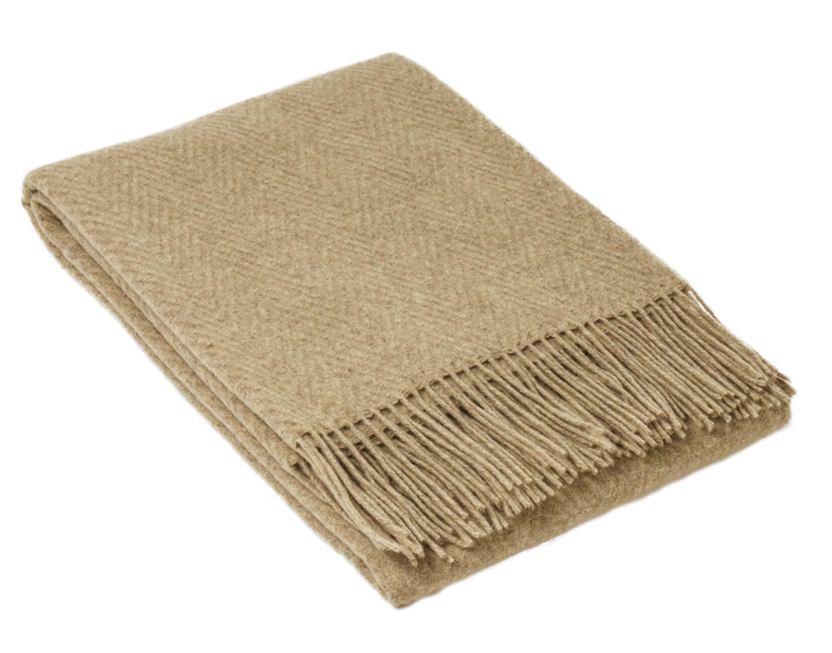 V164-HA10-89405-00 Hampton Throw - Merino Wool Blend - Camel - Image 1