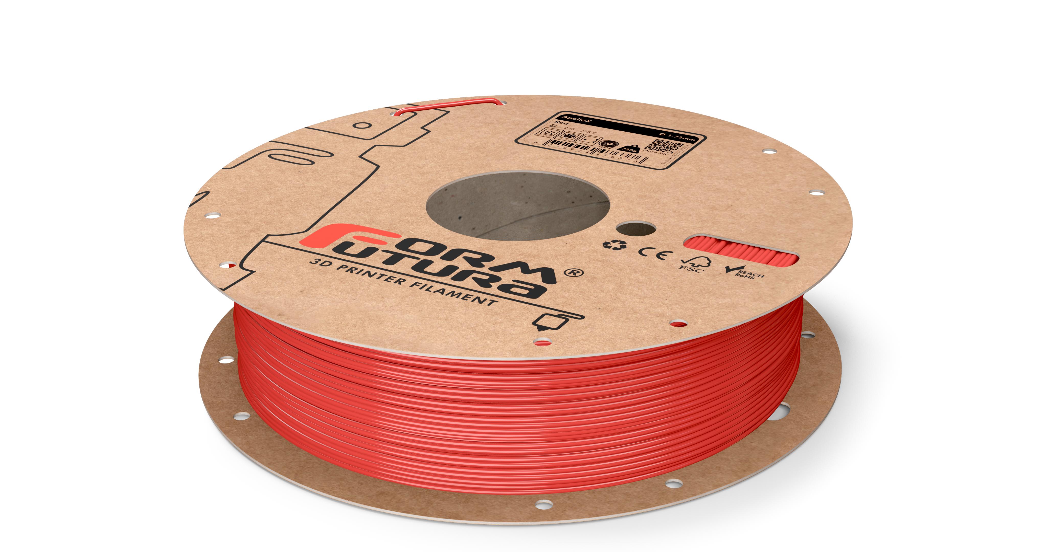 V177-175APOX-RED-0750_ApolloX-Red-175-750g__64976_1 ASA FilamentApolloX 1.75mm Red 750 gram 3D Printer Filament - Image 1