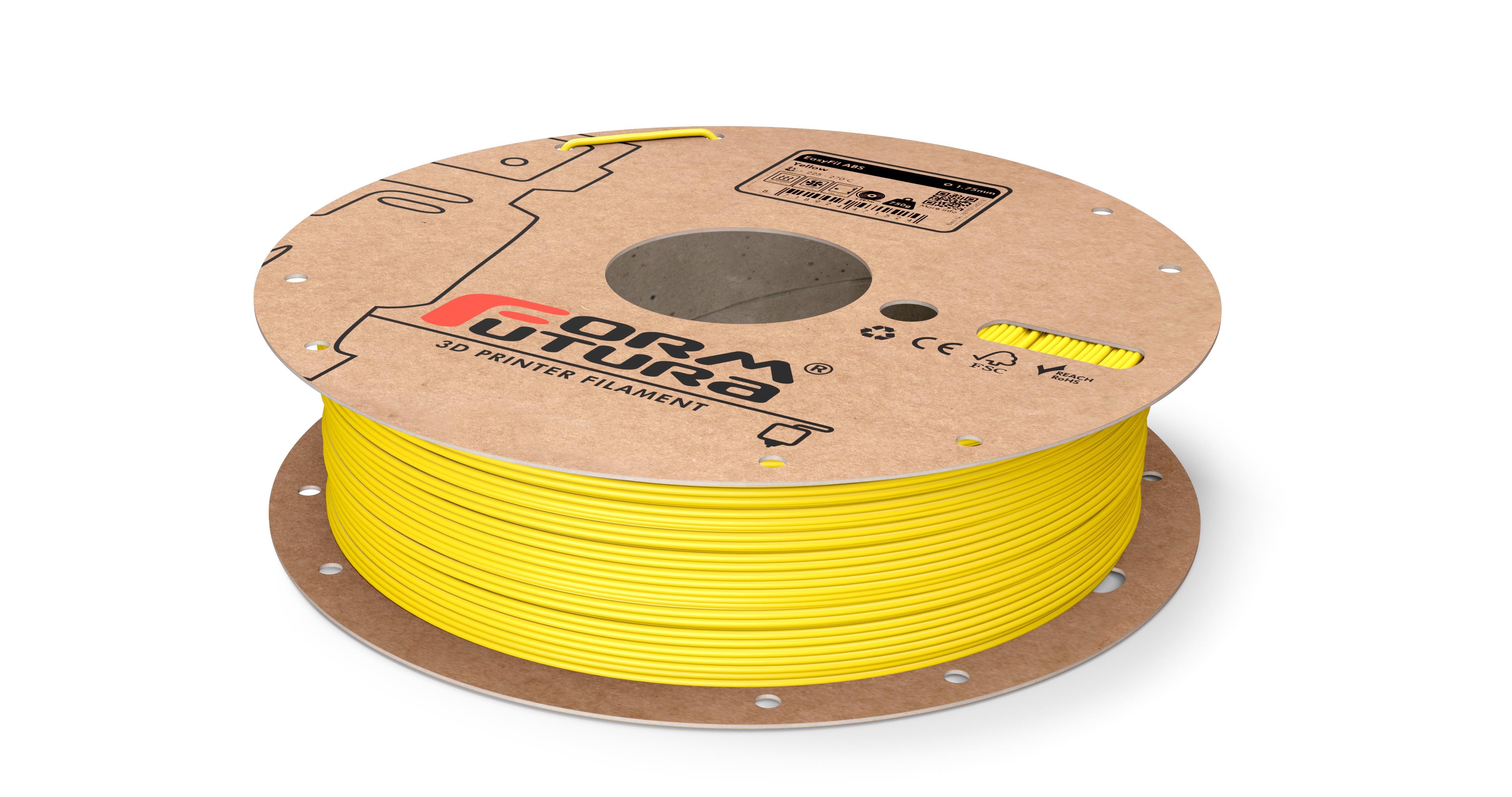 V177-175EABS-YLLW-0750_EasyFil-ABS-Yellow-175-750g__67346_1 ABS Filament EasyFil ABS 1.75mm Yellow 750 gram 3D Printer Filament - Image 1