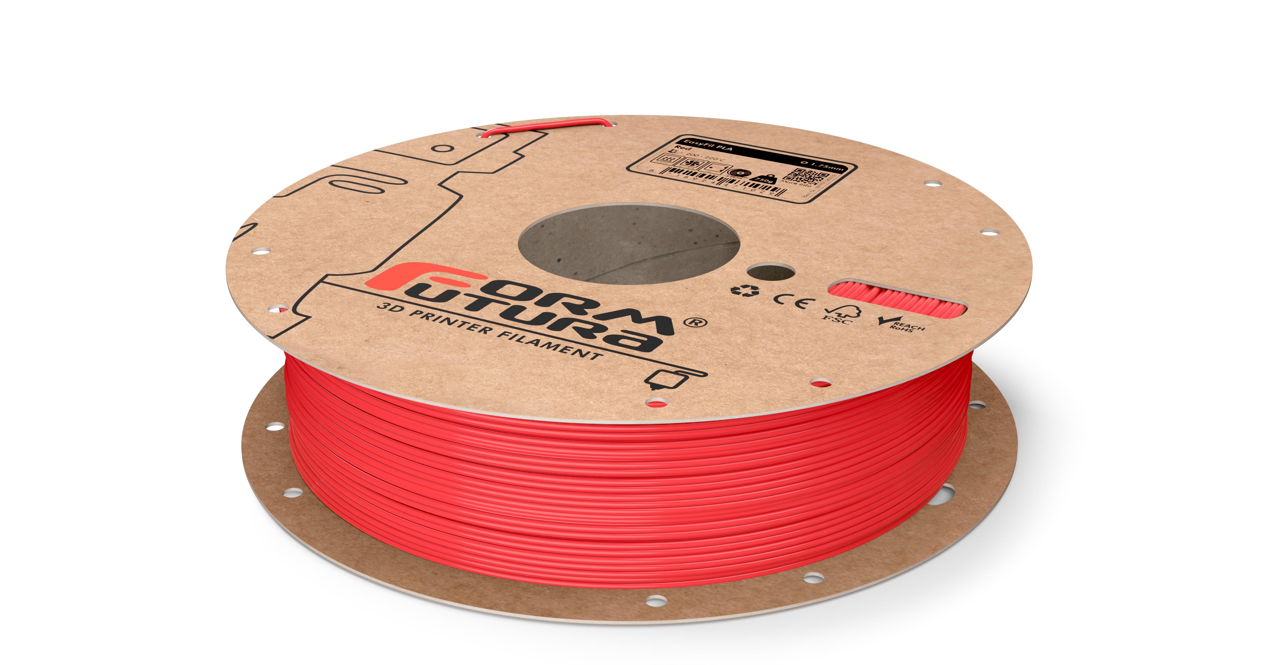 V177-175EPLA-RED-2300_8718924478882_EasyFil-PLA-Red-175-2300g__30190_1 PLA Filament EasyFil PLA 1.75mm Red 2300 gram 3D Printer Filament - Image 1