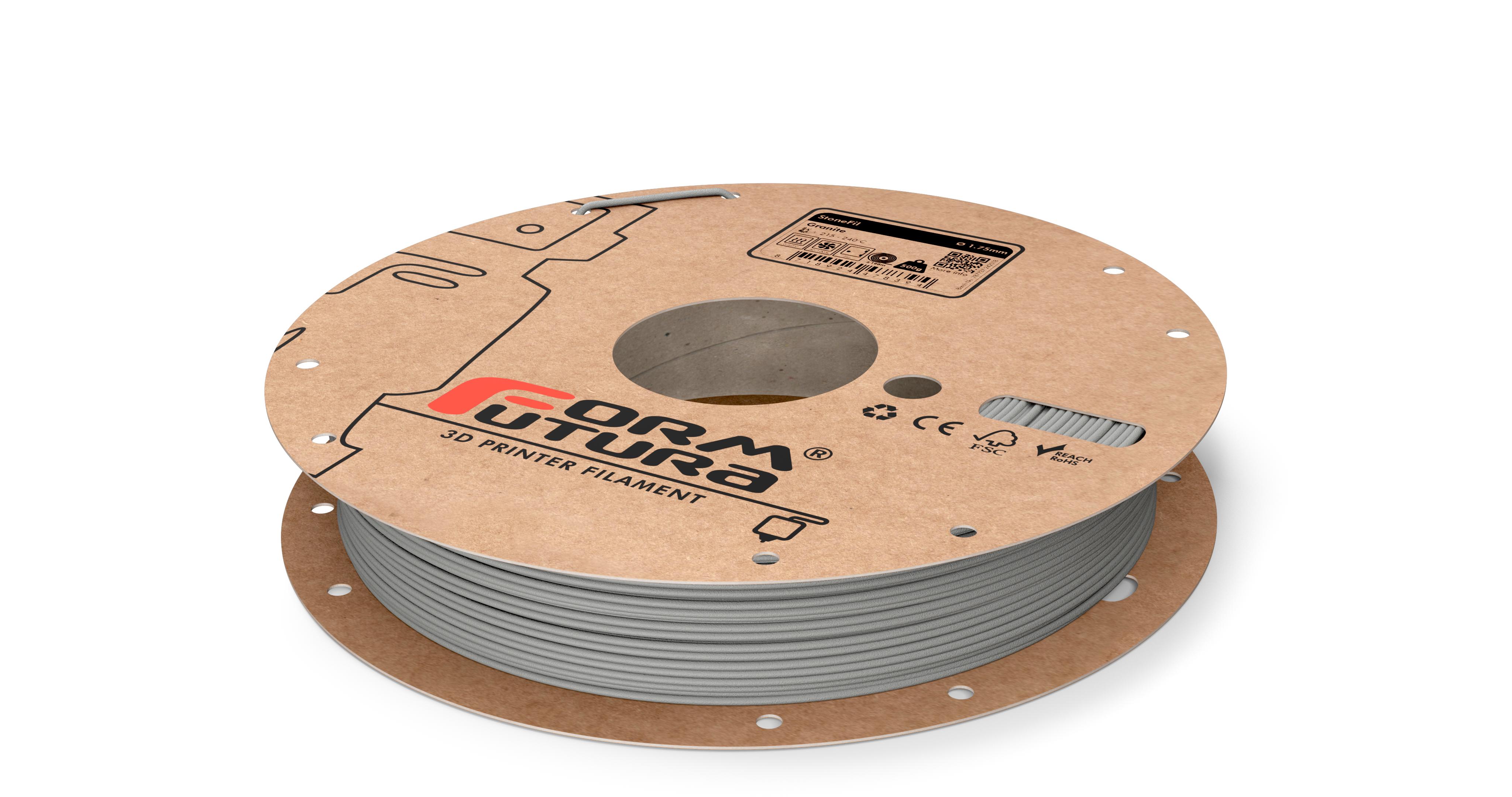 V177-175STONEFIL-GRAN-0500_StoneFil-Granite-175-500g__75845_1 Stone feel PLA based filament StoneFil 1.75mm Granite 500 gram 3D Printer Filament - Image 1