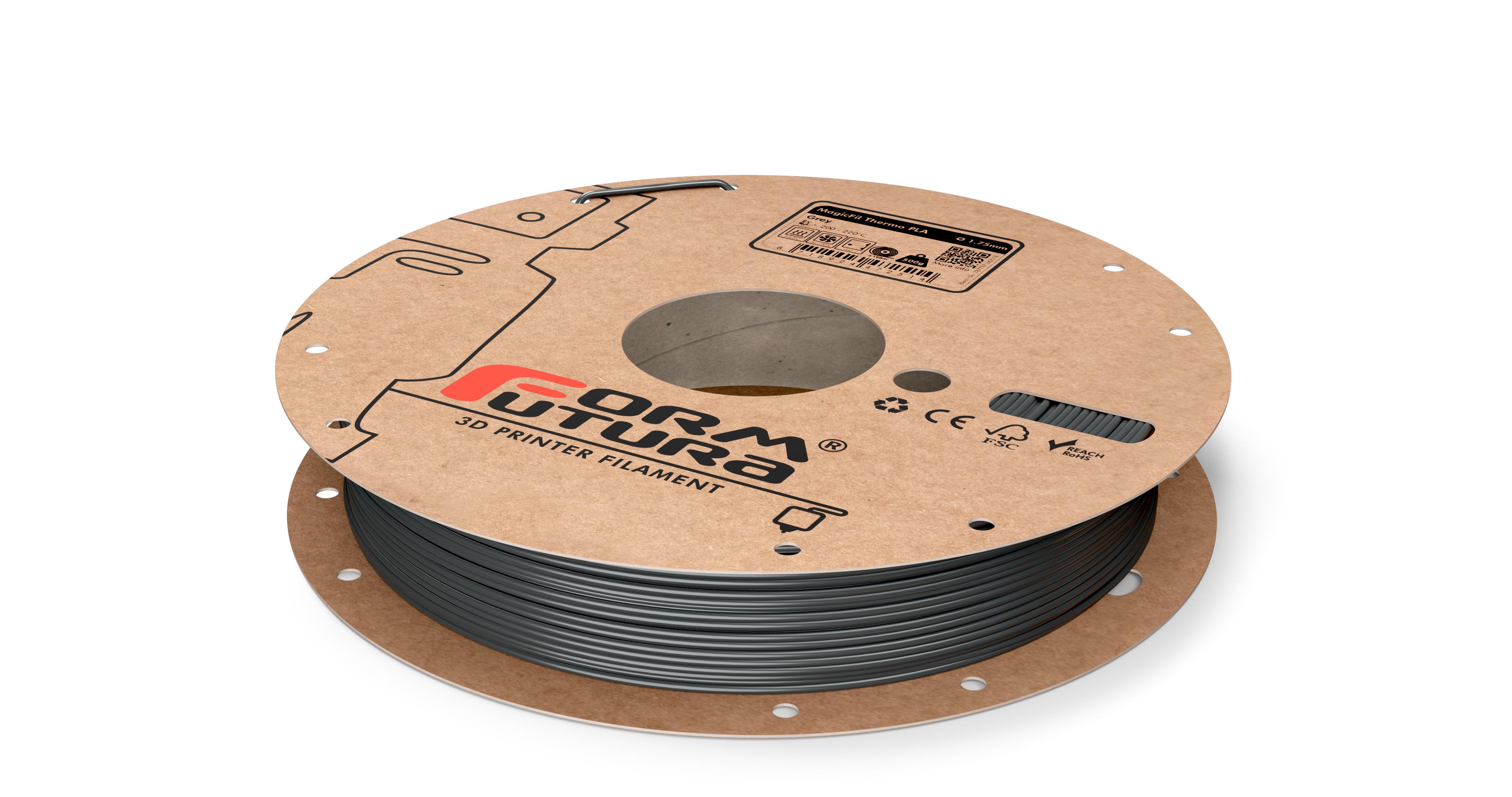 V177-175THER-GRE-0500_MagicFil-Thermo-PLA-Grey-175-500g__25526_1 PLA Filament MagicFil Thermo PLA 1.75mm Grey 500 gram 3D Printer Filament - Image 1