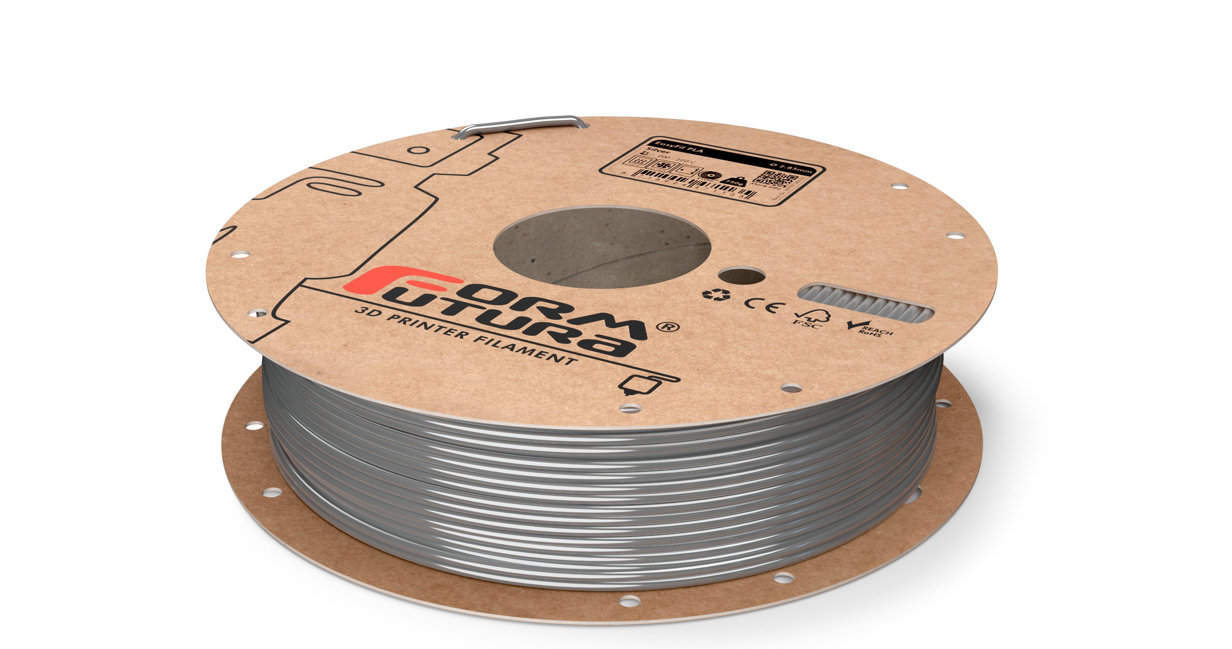 V177-285EPLA-SLVR-0750_8718924478837_EasyFil-PLA-Silver-285-2300g__75467_1 PLA Filament EasyFil PLA 2.85mm Silver 750 gram 3D Printer Filament - Image 1
