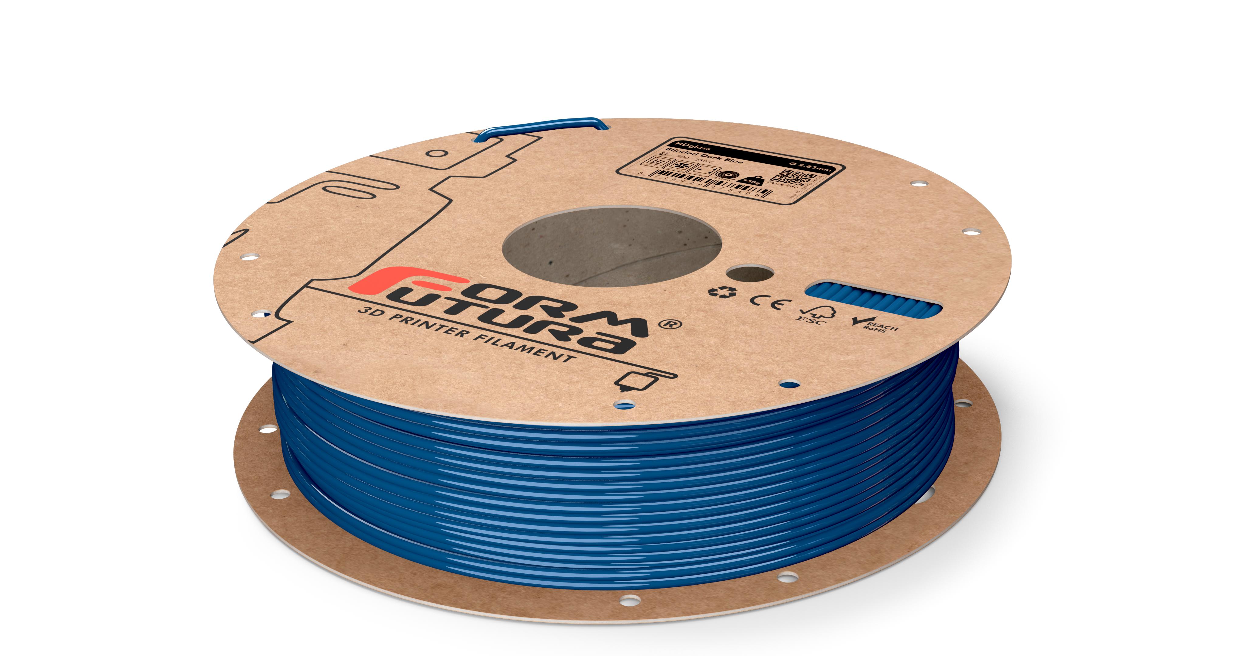 V177-285HDGLA-BLDBLU-0750_HDGlass-Blinded-Dark-Blue-285-750g__10809_1 PETG Filament HDglass 2.85mm Blinded Dark Blue 750 gram 3D Printer Filament - Image 1