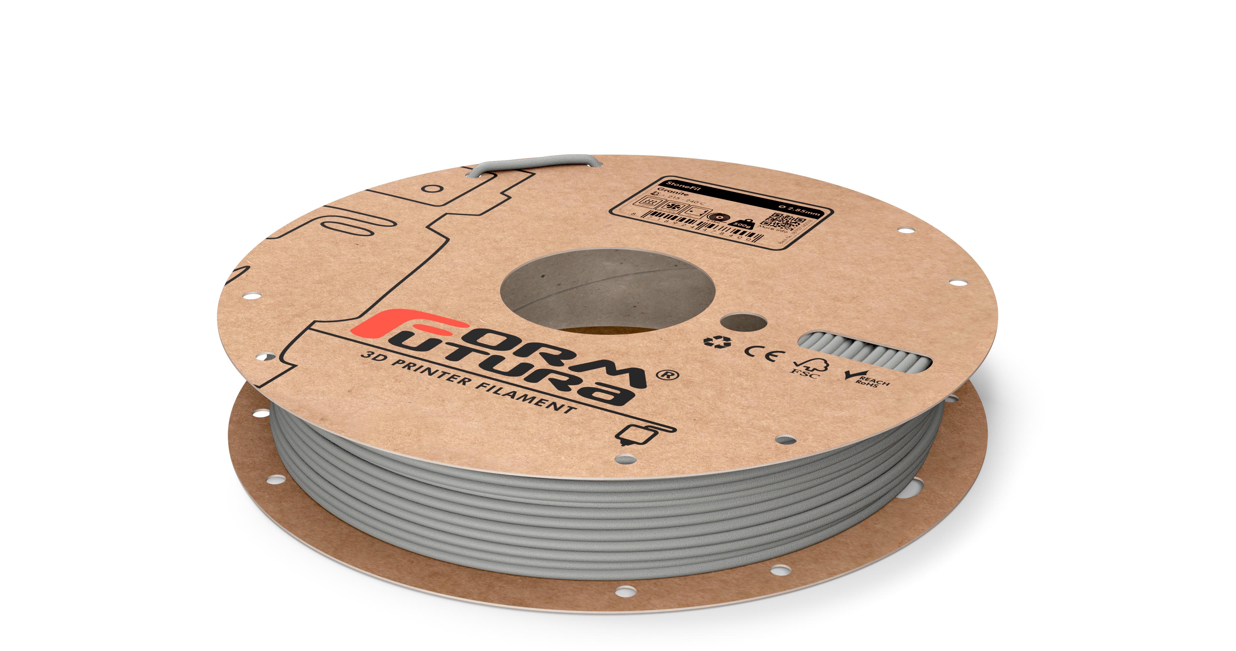 V177-285STONEFIL-GRAN-0500_StoneFil-Granite-285-500g__72980_1 Stone feel PLA based filament StoneFil 2.85mm Granite 500 gram 3D Printer Filament - Image 1