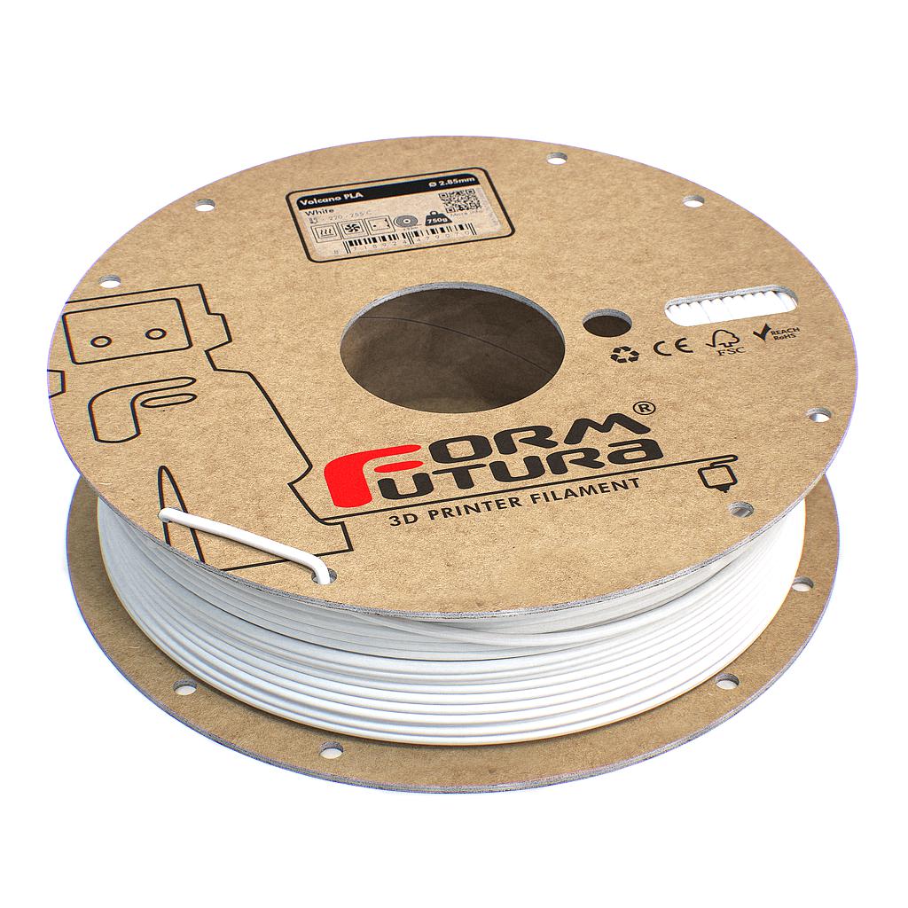 V177-285VPLA-WHT-0750_pla750w__00600_1 PLA 3D Filament Volcano PLA 2.85mm 750 gram White - Image 1