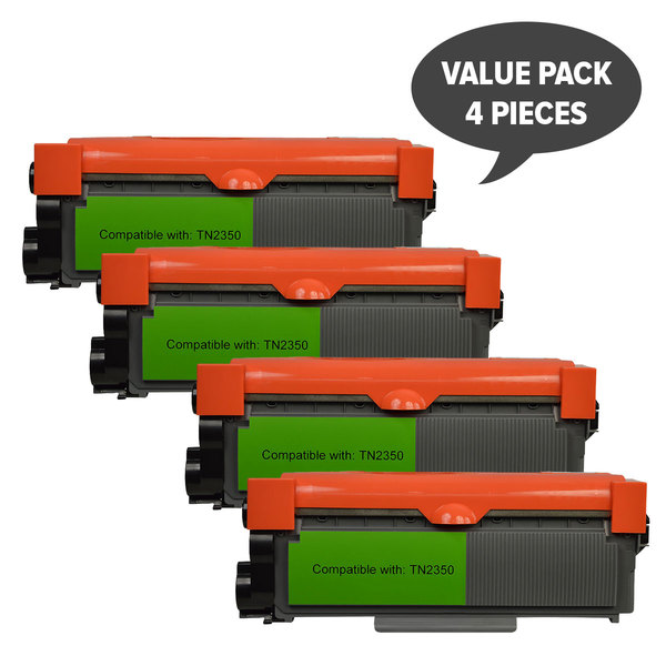 TN-2350 Premium Generic Toner Cartridge x 4