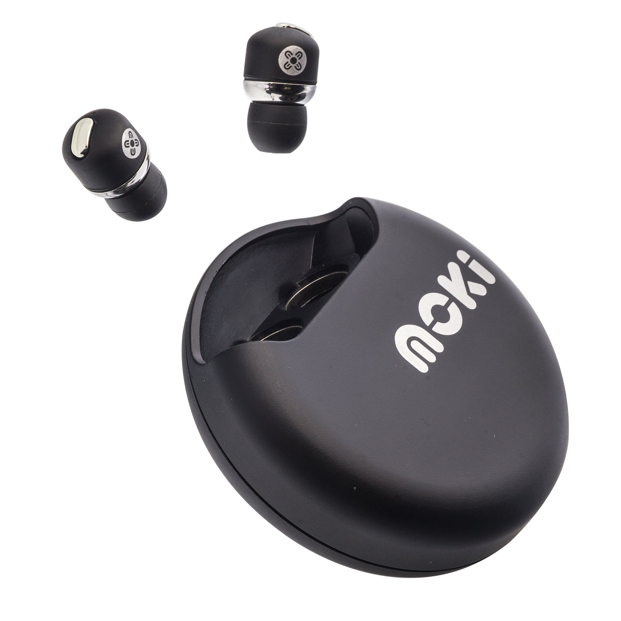 V177-ACC_PAIRBK-mearbuds__78030-00 Moki PairBuds Bluetooth Earphones Black - Image 1