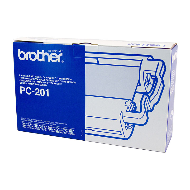 V177-D-B201_uc__65315_1 Brother PC-201 1 Print Cartridge + 1 Roll to suit FAX-1020/1020PLUS/1020E/1030/1030E - Image 1
