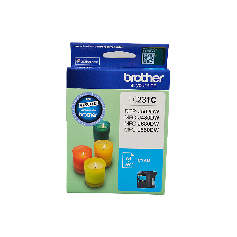 V177-D-B231C_uc__63978_1 BROTHER LC231 Cyan Ink Cartridge - Image 1