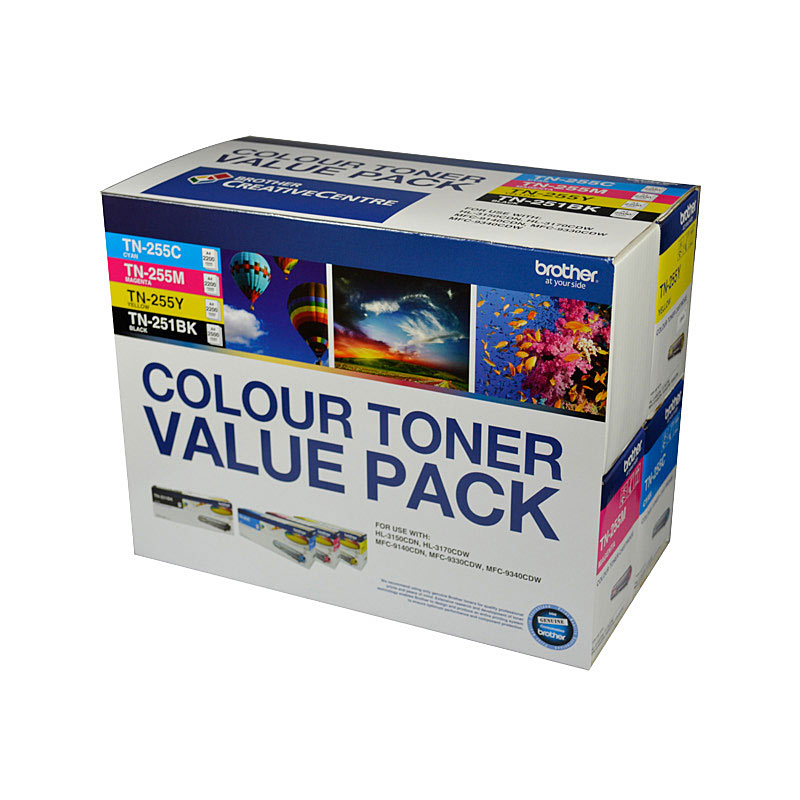 V177-D-BN25X4PK_uc__81549_1 BROTHER TN25x Clear Value 4 Pack - Image 1
