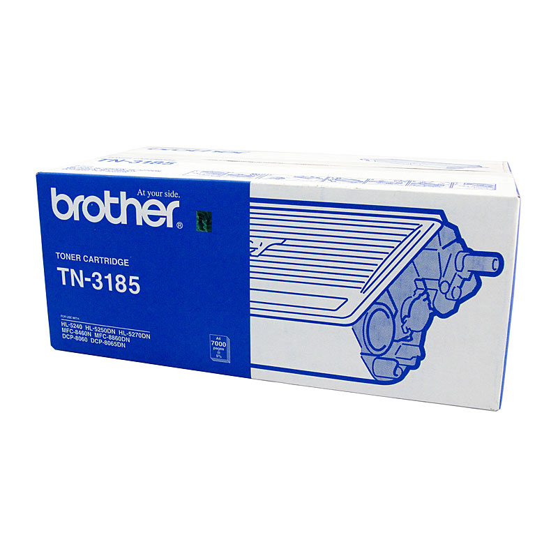 V177-D-BN3185_uc__04110_1 Brother TN-3185 Mono Laser Toner- High Yield- MFC-8460N/8860DN, HL-5240/5250DN/5270DN- up to 7000 pages - Image 1