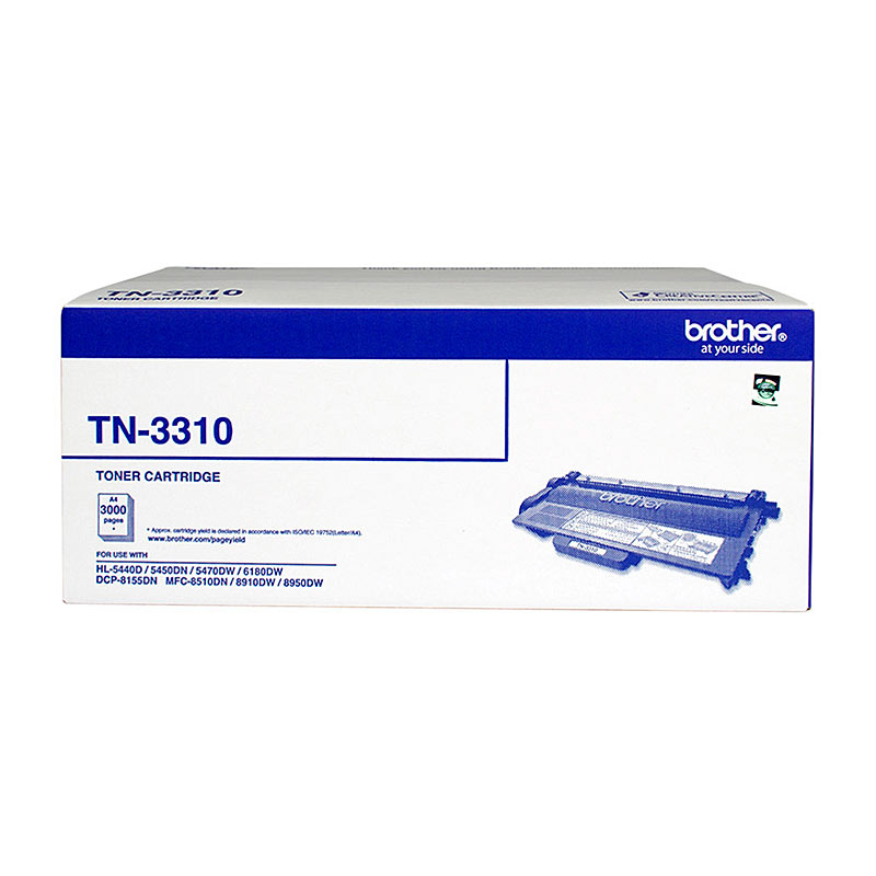 V177-D-BN3310_uc__64432_1 Brother TN-3310 Mono Laser Toner - Standard -HL-5440D/5450DN/5470DW/6180DW & MFC-8510DN/8910DW/8950DW & DCP-8155DN-up to 3000 pages - Image 1