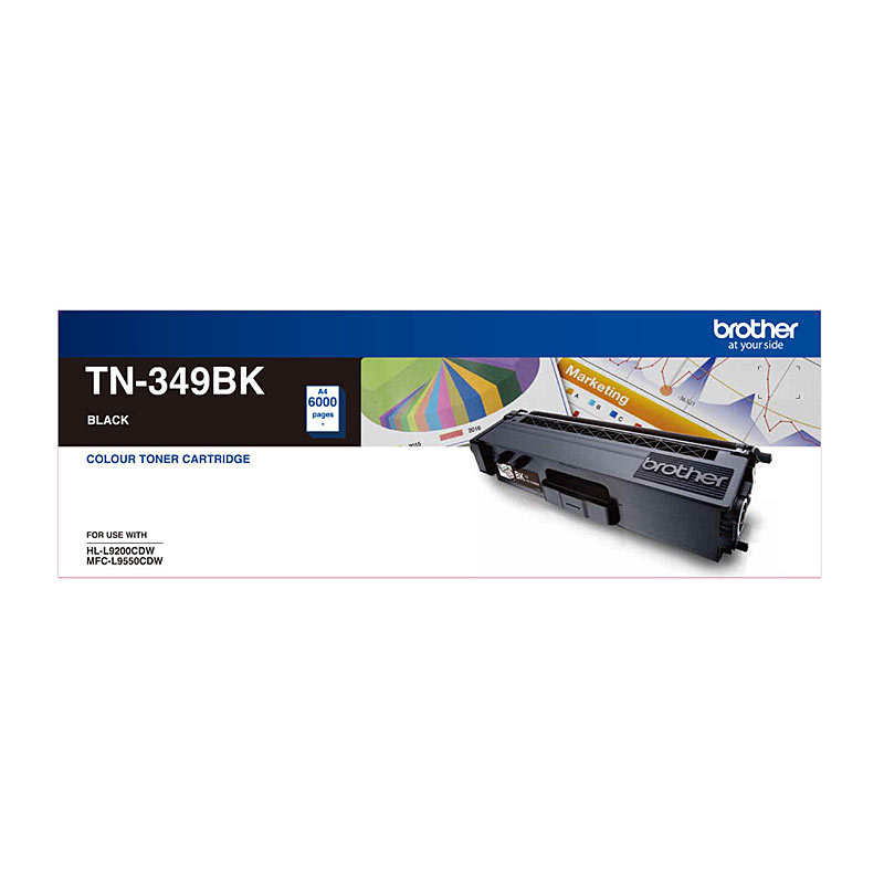 V177-D-BN349B_uc__39848_1 Brother TN-349BK Super High Yield Black Toner - HL-L9200CDW MFC-L9550CDW - 6000 Pages - Image 1