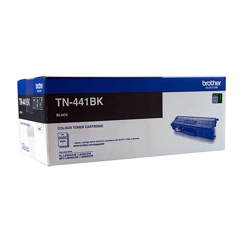 V177-D-BN441B_uc__17395_1 BROTHER TN-441BK Colour Laser Toner - Black Standard Cartridge - HL-L8260CDN/8360CDW MFC-L8690CDW/L8900CDW - 3,000 Pages - Image 1
