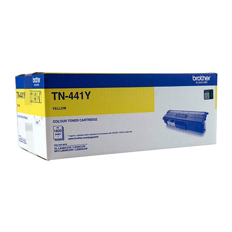 V177-D-BN443Y_uc__66324_1 Brother TN-443Y Colour Laser Toner - High Yield Yellow - to suit HL-L8260CDN/8360CDW MFC-L8690CDW/L8900CDW - 4,000 Pages - Image 1