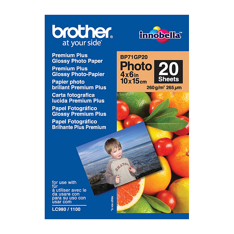 V177-D-BP71GP20_uc__80910_1 BROTHER BP71GP20 Glossy Paper - Image 1