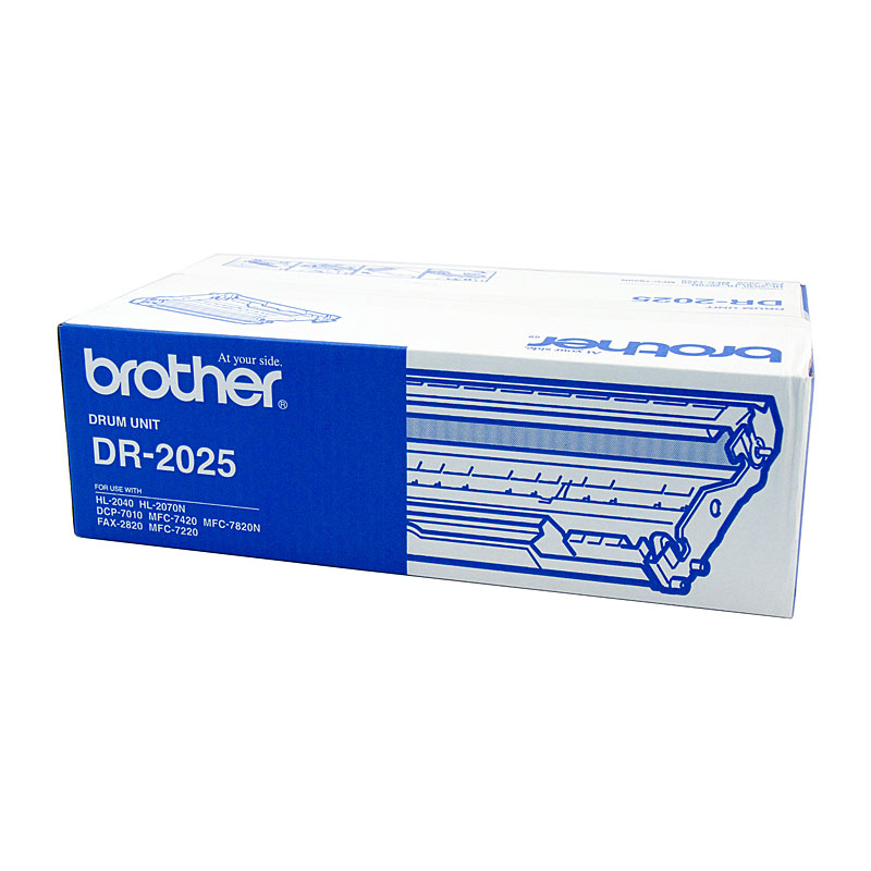 V177-D-BR2025_uc__53928_1 Brother DR-2025 Mono Laser Drum - FAX-2820/2920, MFC-7220/7420/7820N, HL-2040/2070N- up to 12,000 pages - Image 1
