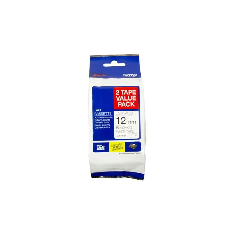 V177-D-BTZ231T_BTZ231T__07720_1 BROTHER TZe231 Label Tape Twin - Image 1
