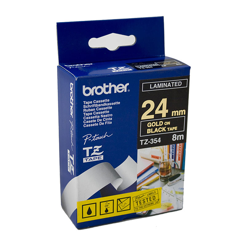 V177-D-BTZ354_uc__44734_1 BROTHER TZe354 Labelling Tape - Image 1