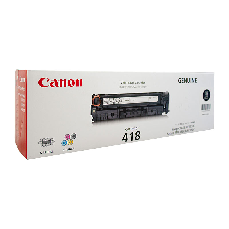 V177-D-CART418B_uc__47716_1 CANON Cartridge418 Black Toner - Image 1