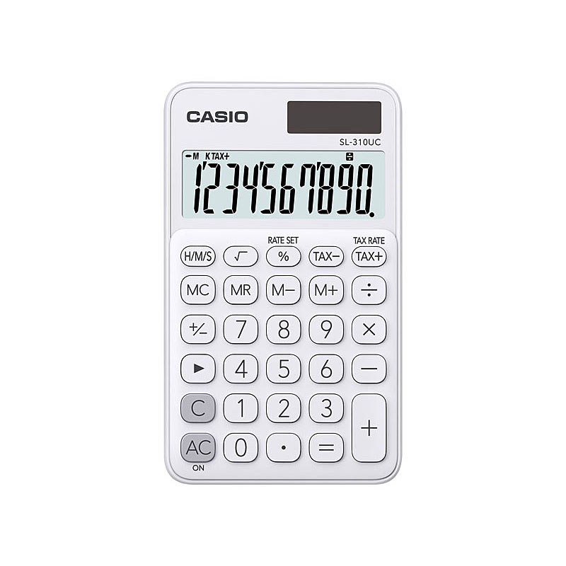V177-D-CASSL310UCWEBP-uc__39662-00 CASIO SL310UCWE Calculator - Image 1