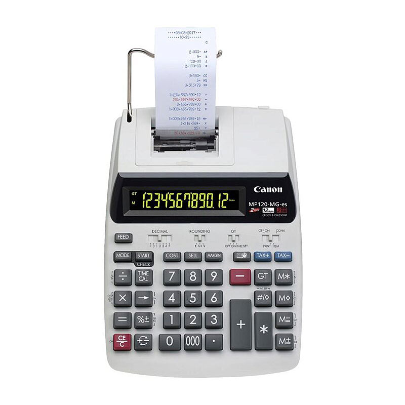 V177-D-CCMP120MGII_uc__54413_1 CANON Tax Calculator battery and AC Powered MP120MGII - Image 1
