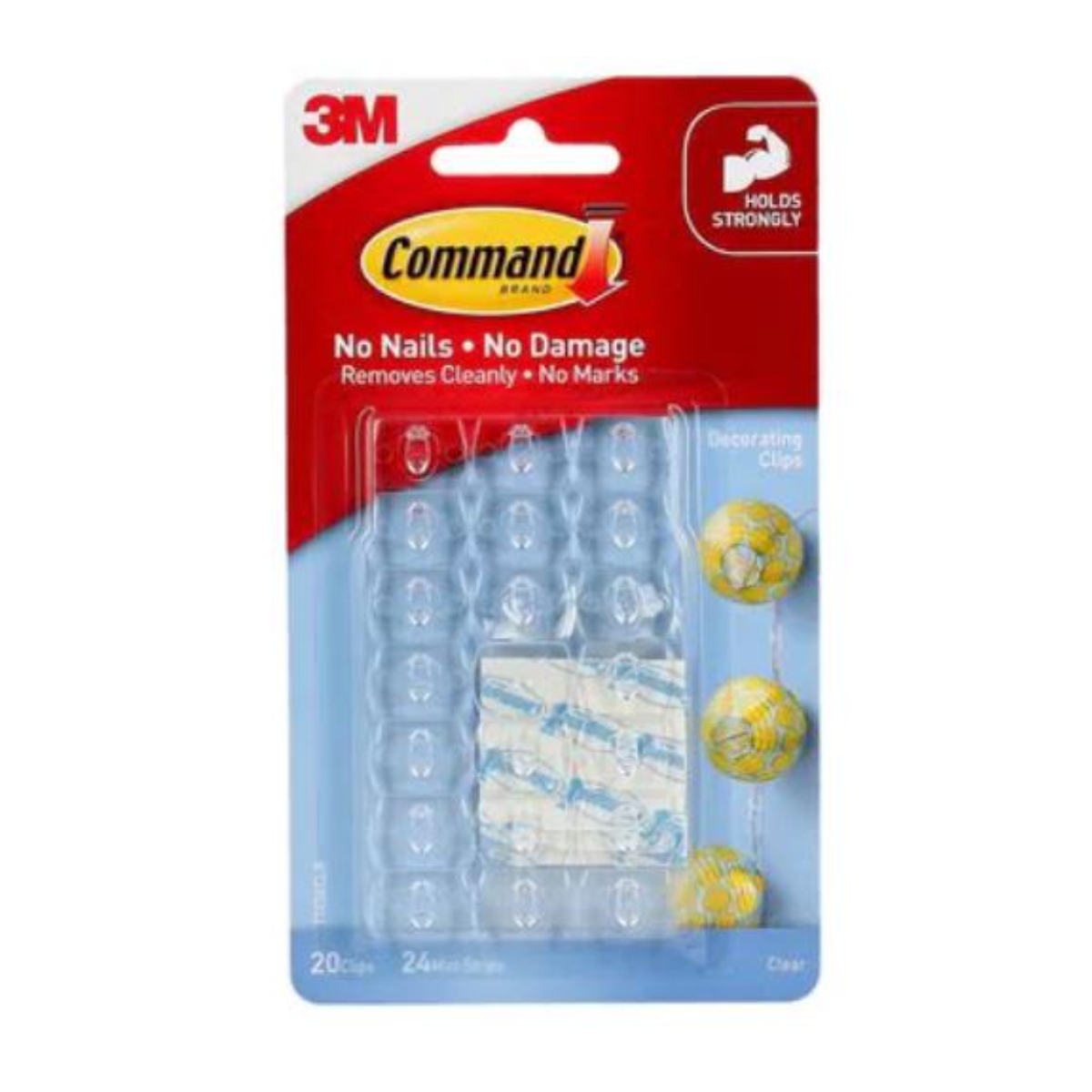 V177-D-CMD17026CLR-Command-Decorating-Clips-17026CLR-Bx6__80016-00 COMMAND Clips 17026CLR Bx6 - Image 1