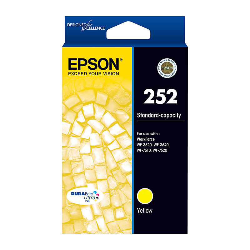 V177-D-E252Y_uc__28618_1 EPSON 252 Yellow Ink Cartridge - Image 1