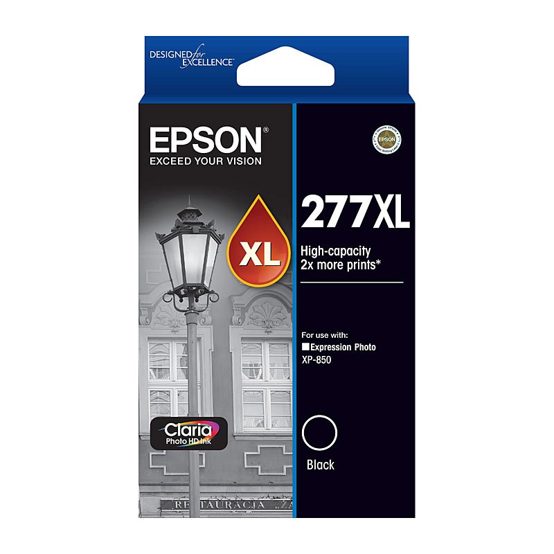 V177-D-E277BXL_uc__46082_1 EPSON 277XL High Capacity Black Ink Cartridge Claria Photo HD - Image 1