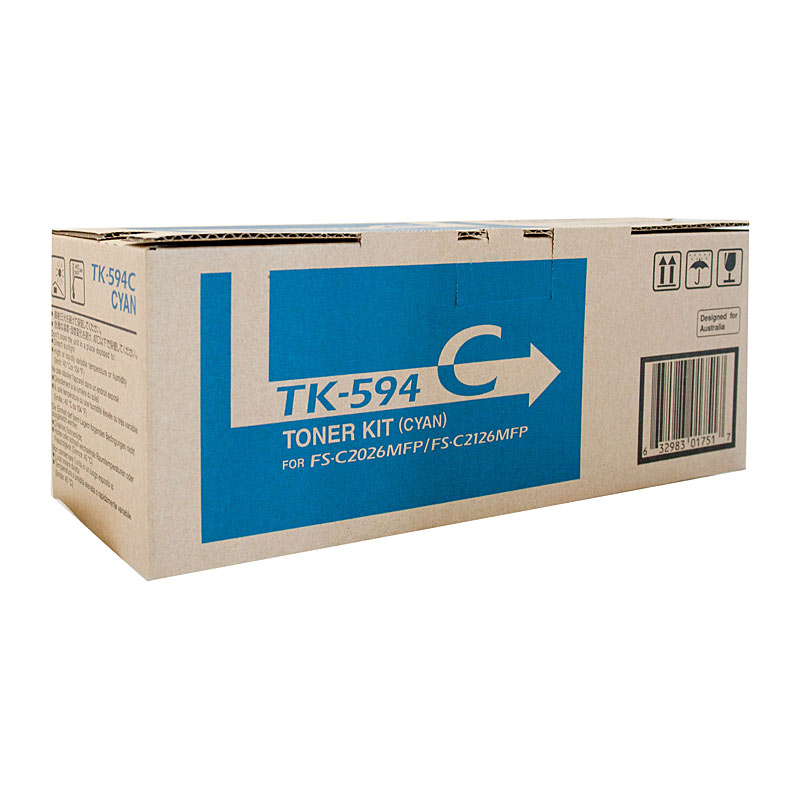 V177-D-K594C-uc__28813-00 KYOCERA TK594 Cyan Toner - Image 1