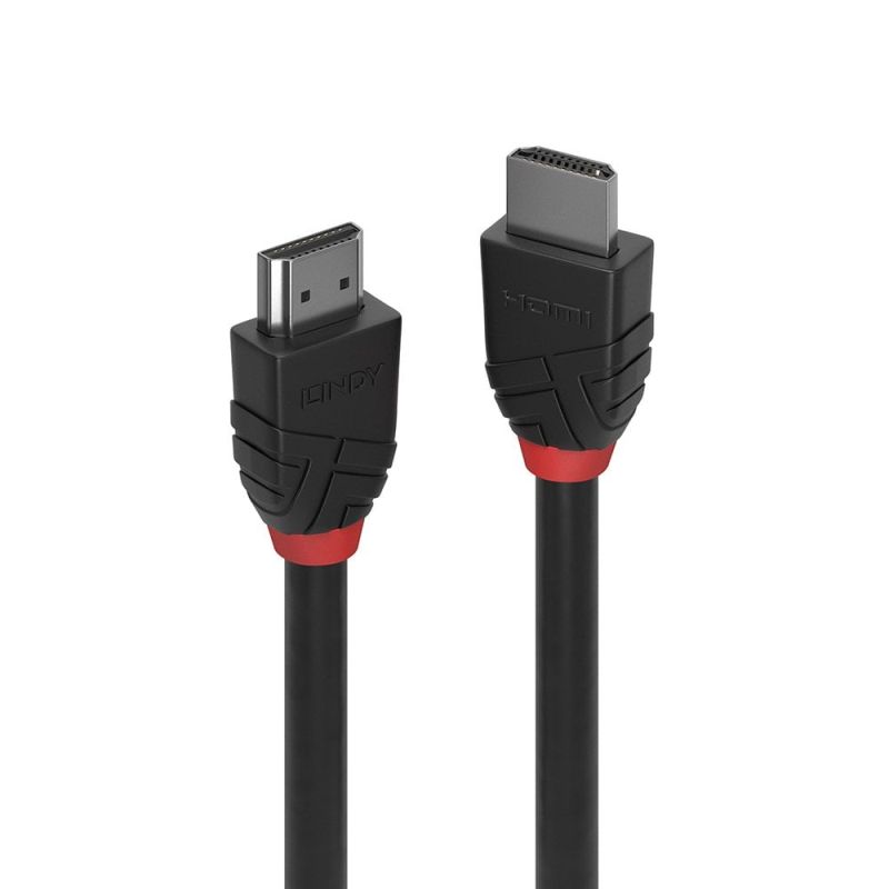 V177-D-LIN36473-uc__68326-00 LINDY 3m HDMI Cable Black Line - Image 1