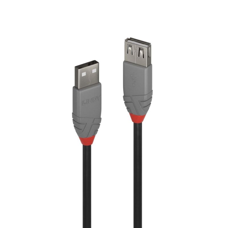 V177-D-LIN36700-uc__75974-00 LINDY .2m USB2 A Ext Cable AL - Image 1