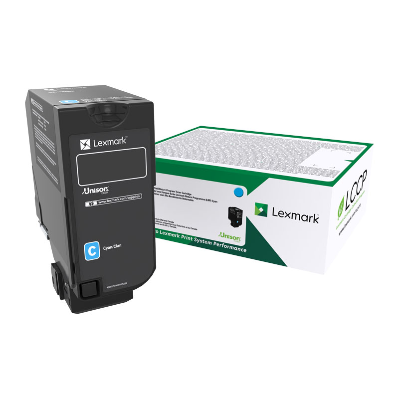 V177-D-LX746HC-uc__35496-00 LEXMARK 74C6HC0 HY Cyan Toner - Image 1