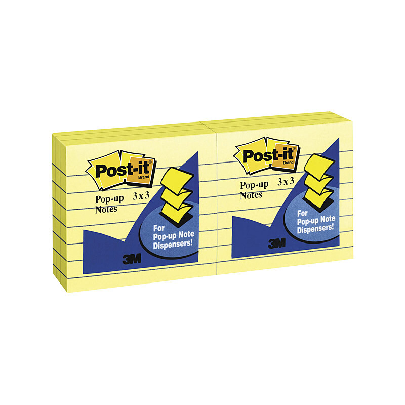 V177-D-PI70005293611_PI70005293611__72434_1 POST-IT P/Up R335-YL Yellow 73X73 Pack of 6 - Image 1
