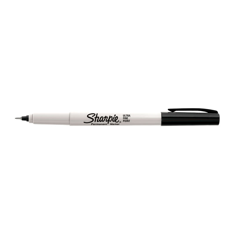 V177-D-SH37121-34174-00 SHARPIE Ultra Fine Point Permanent Marker Black Box of 12 - Image 1