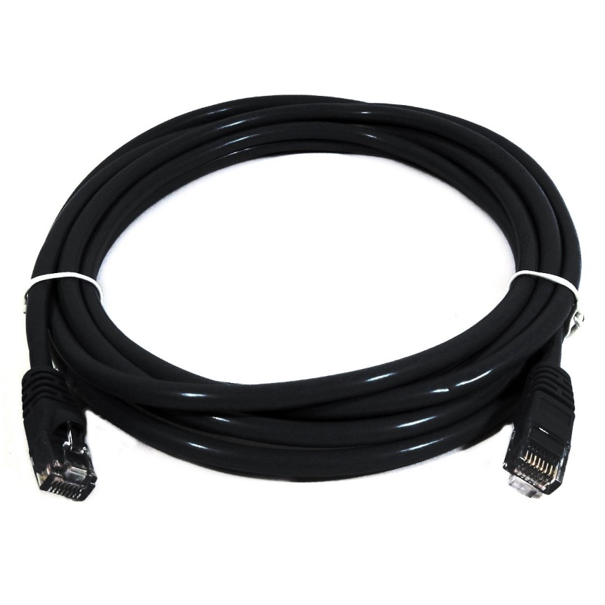 CREATOR: gd-jpeg v1.0 (using IJG JPEG v62), quality = 90 8WARE Cat6a UTP Ethernet Cable 25cm Snagless Black - Image 1