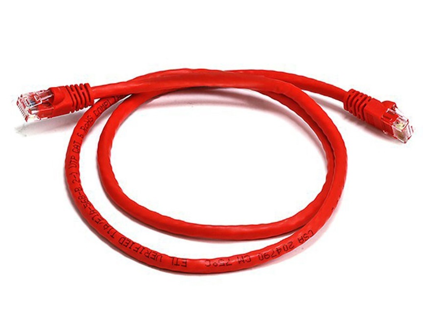 CREATOR: gd-jpeg v1.0 (using IJG JPEG v62), quality = 90 8WARE Cat6a UTP Ethernet Cable 25cm Snagless Red - Image 1