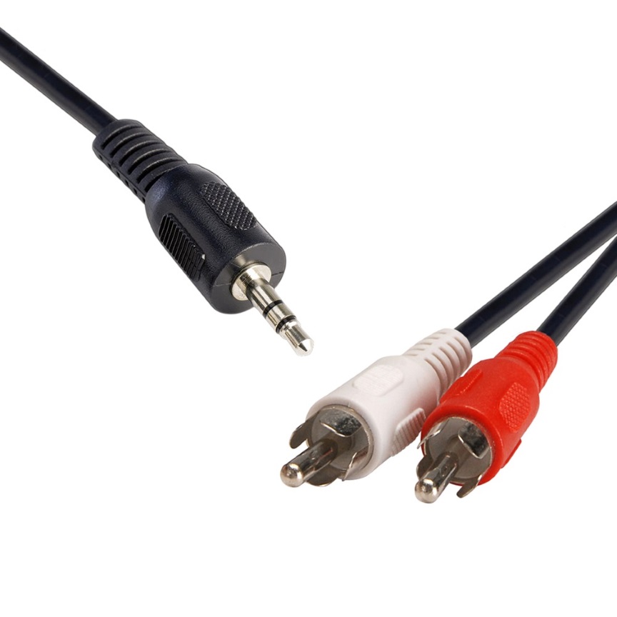 V177-L-CB8W-QK-8057-CB8W-QK-8057__19620-00 8WARE 3.5 Streo Plug to 2 x RCA Plug 2m - Image 1