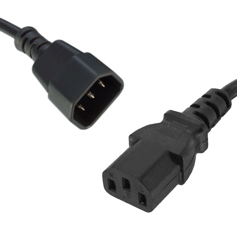 V177-L-CB8W-RC-3080-CB8W-RC-3080__41710-00 8WARE Power Cable Extension 1.8m IEC-C14 to IEC-C13 Male to Female - Image 1